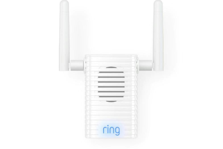 flashing blue light ring chime