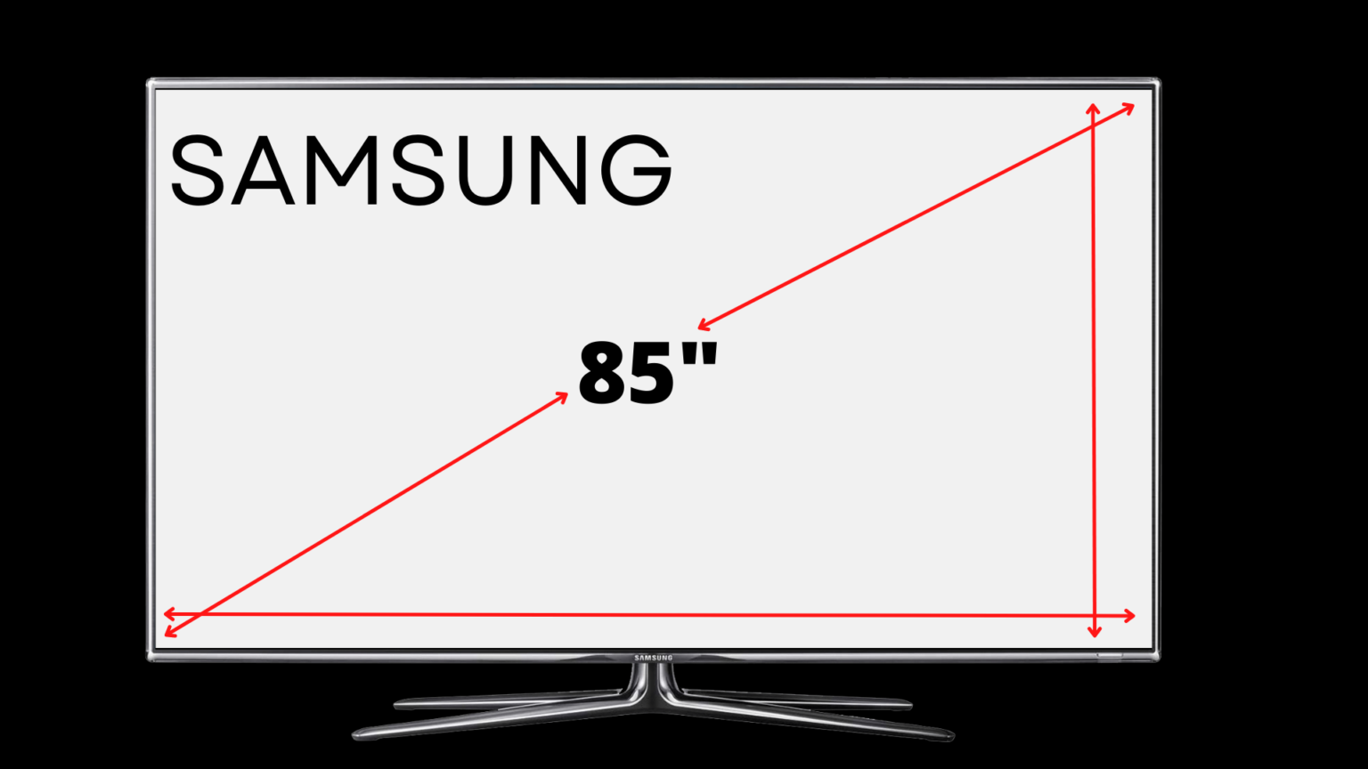 Samsung 85 Inch TV Dimensions - Complete Guide | Decortweaks