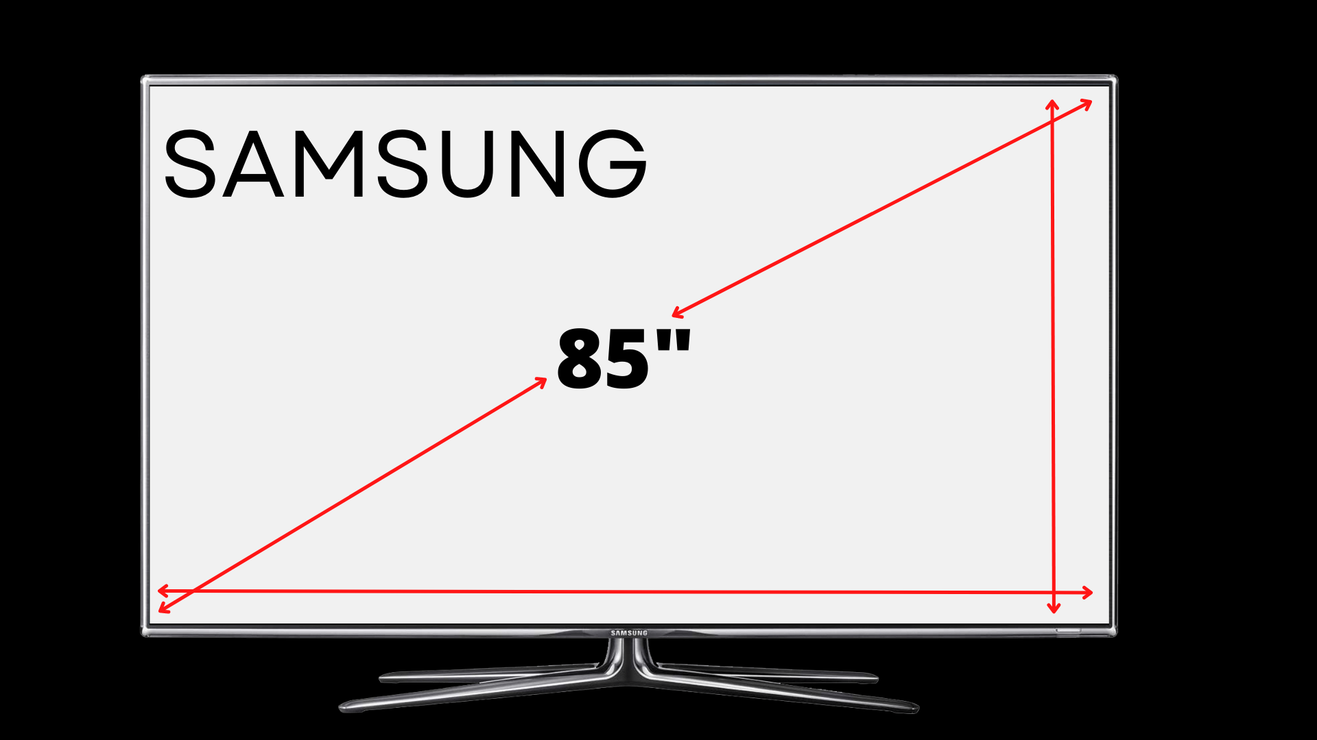 90 Inch Tv Width And Height