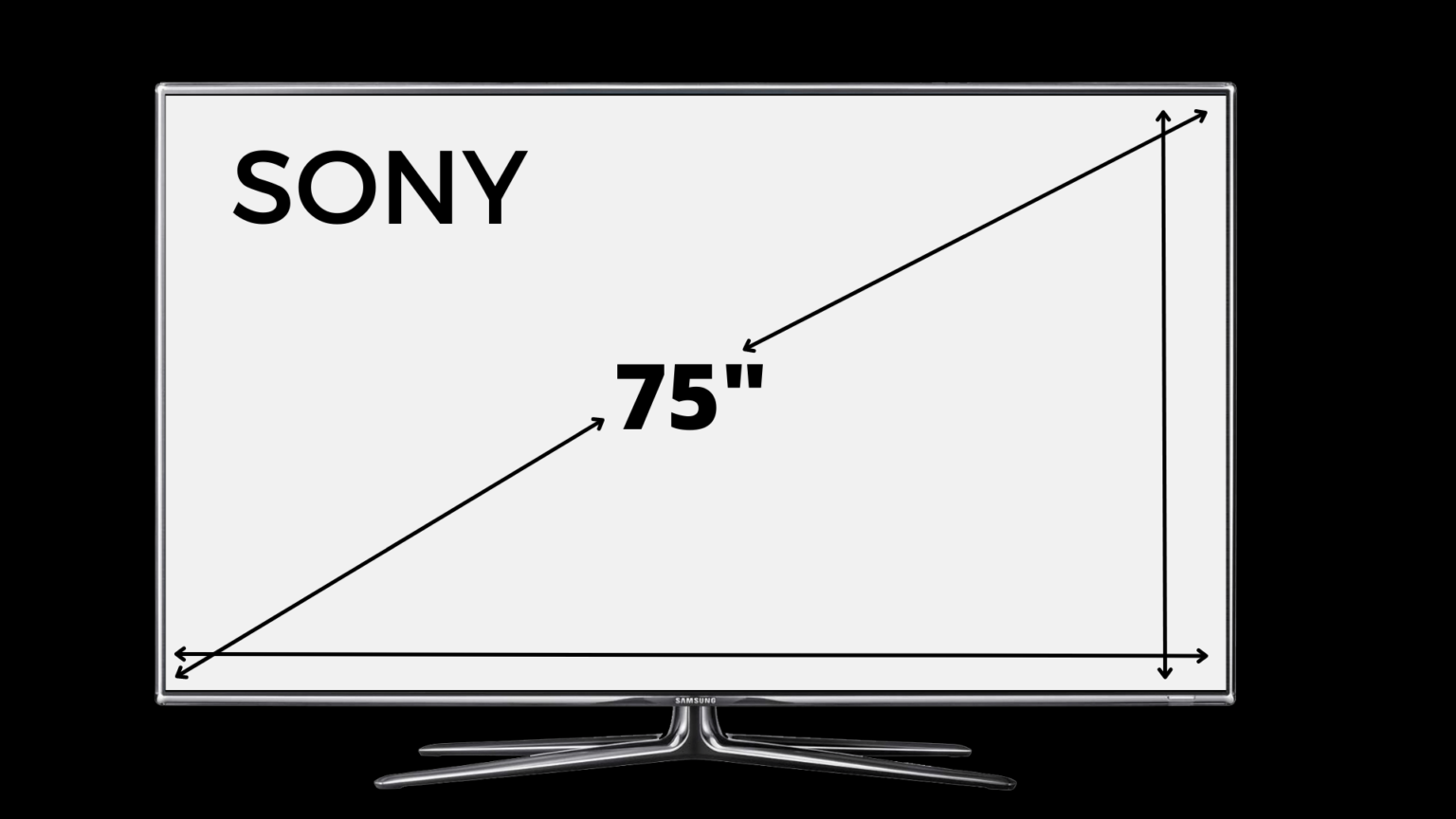 How Is A 75 Inch Tv Measured