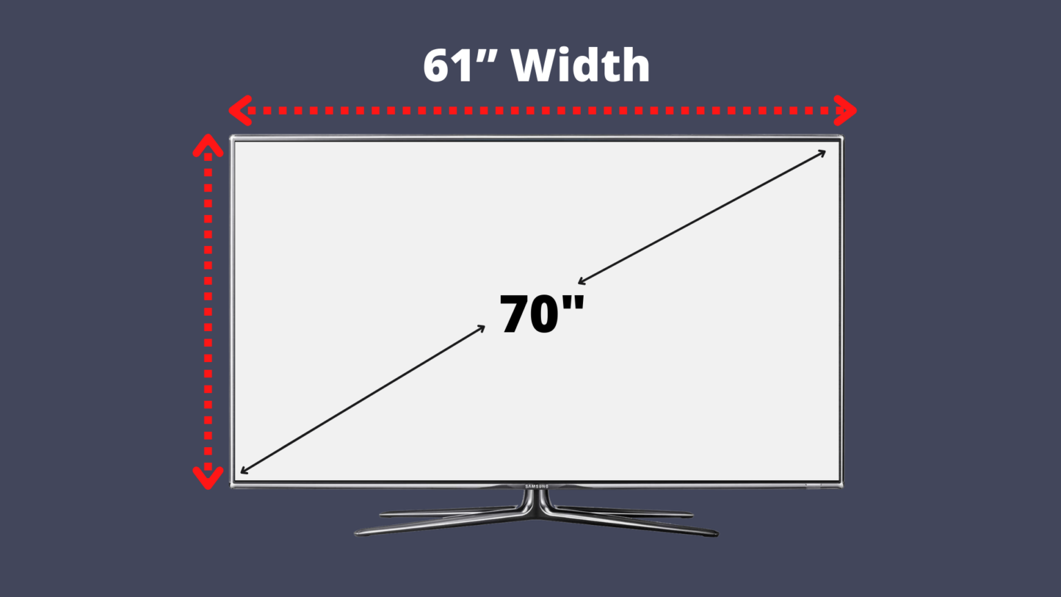 How Wide is a 70-Inch TV? | Decortweaks