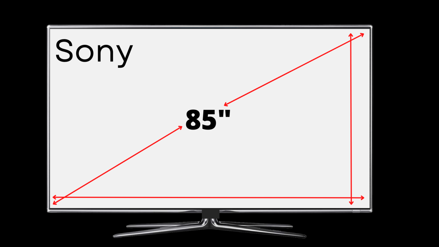 What Are Sony TV 85 Inch Dimensions? | Decortweaks