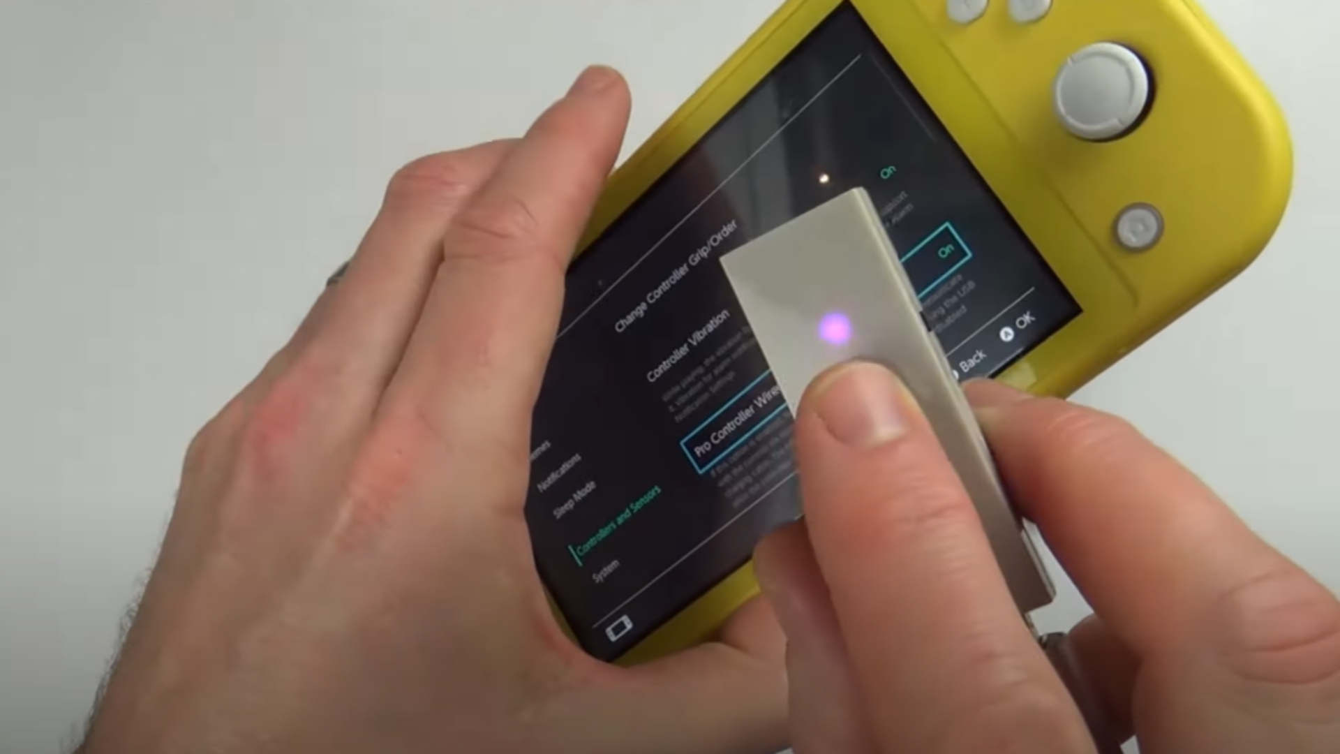 Connecting controller to switch lite wireless switch control