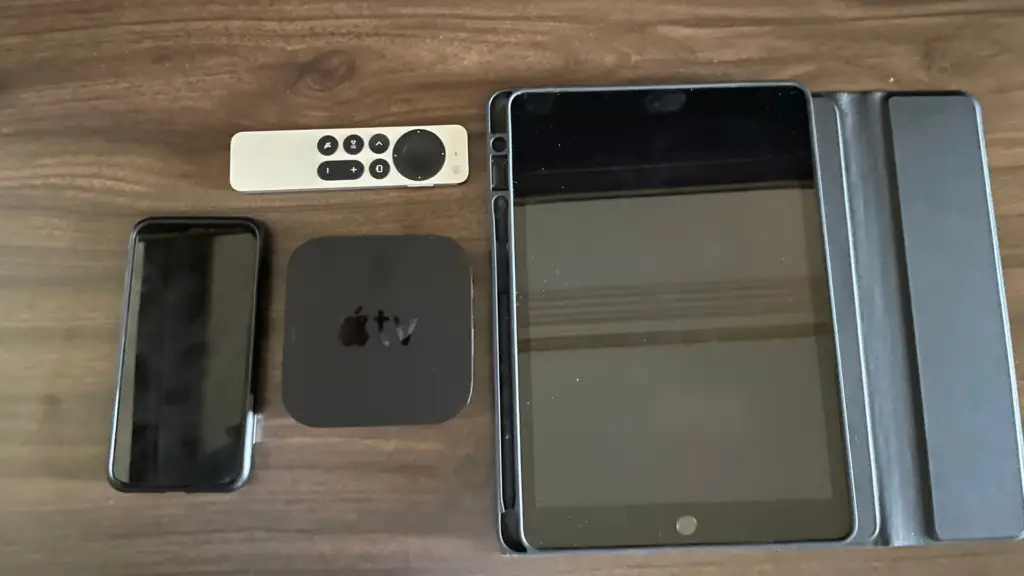 iPad Apple TV and iPhone