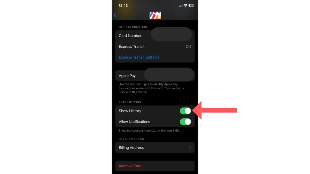 can you delete transactions on apple pay