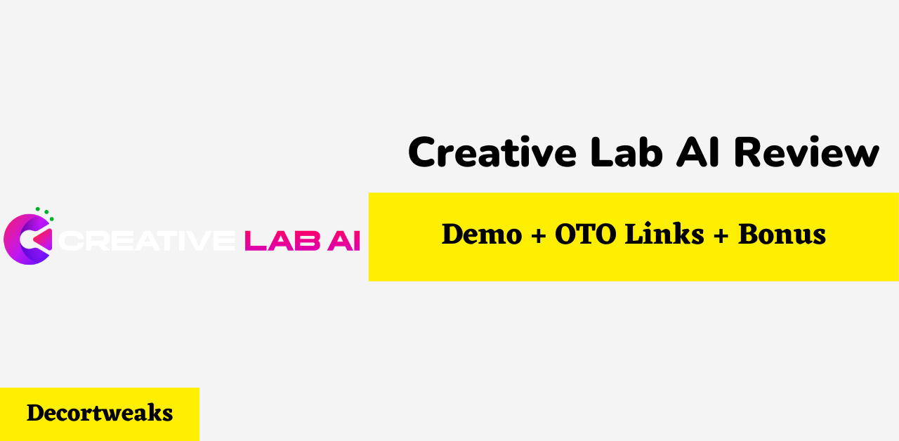 Creative Lab AI Review 2026 - 30% OFF Coupon + 8 OTOs Links