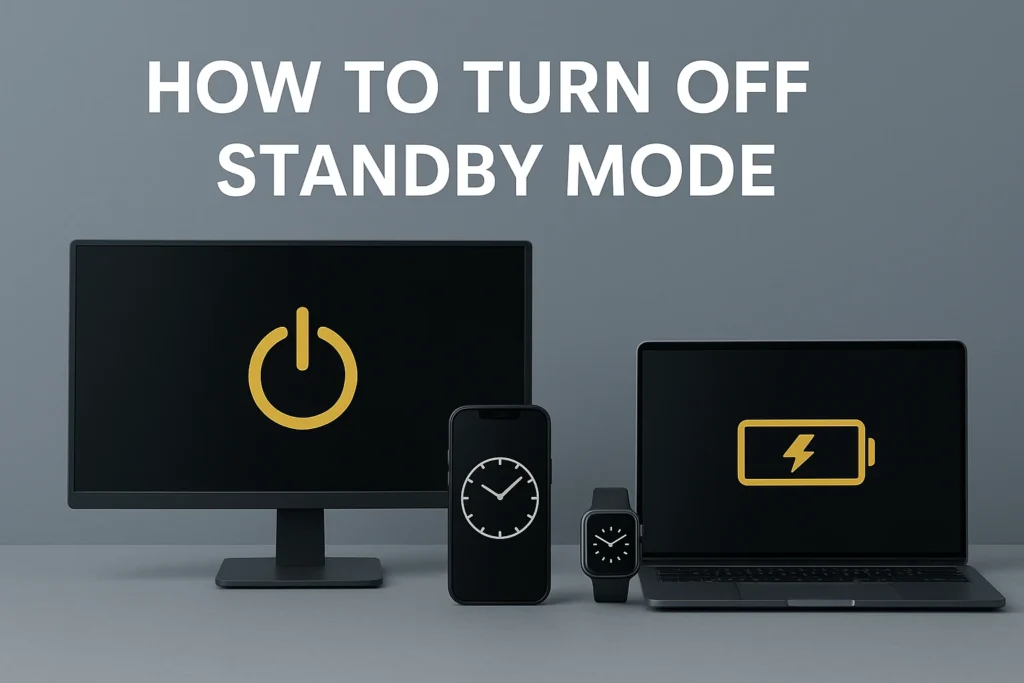 How to turn off standby mode on Any Device (PC, Monitor, iPhone, TV, and More)
