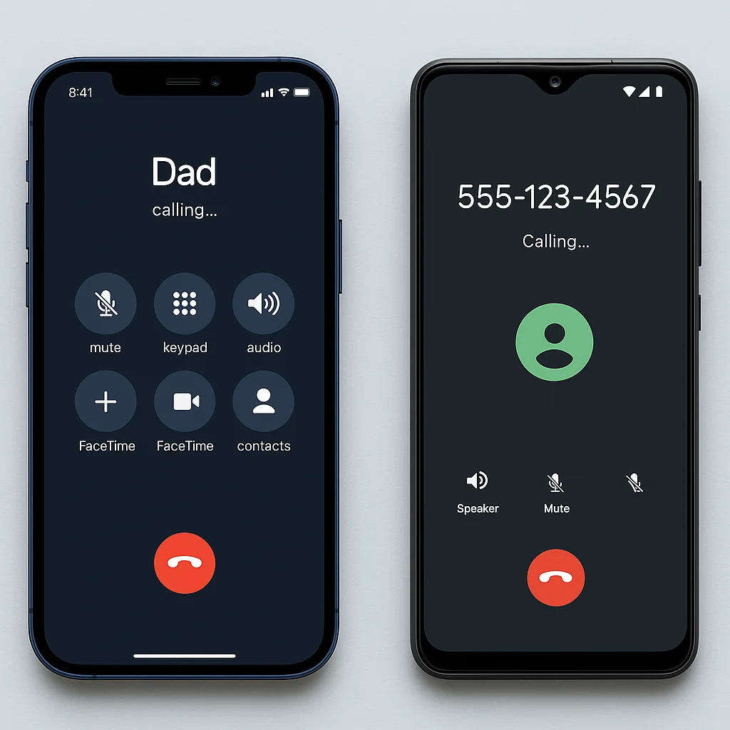 Calling With iPhone vs Android