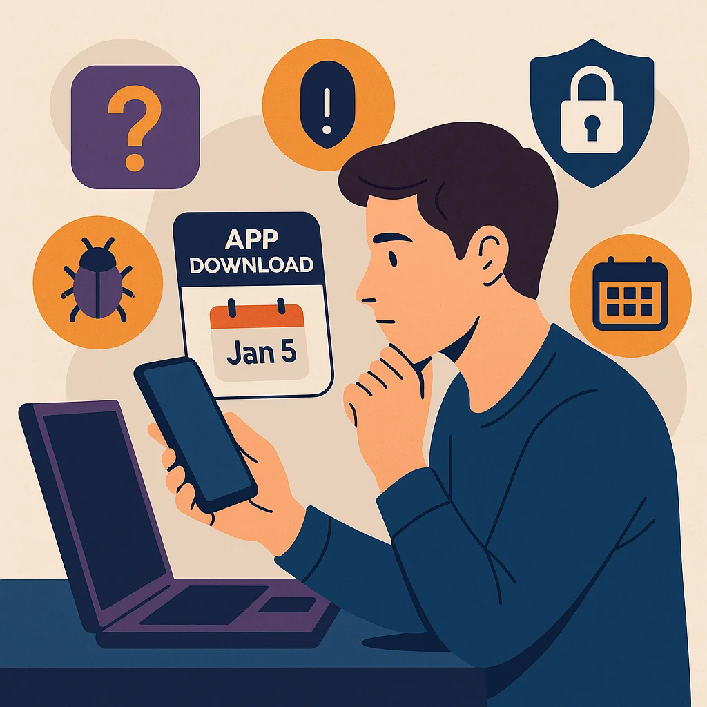 How can i find out when i downloaded an app