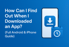 How can i find out when i downloaded an app