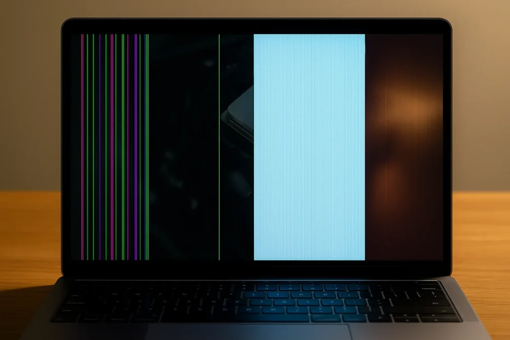 Vertical Lines on a Laptop Screen